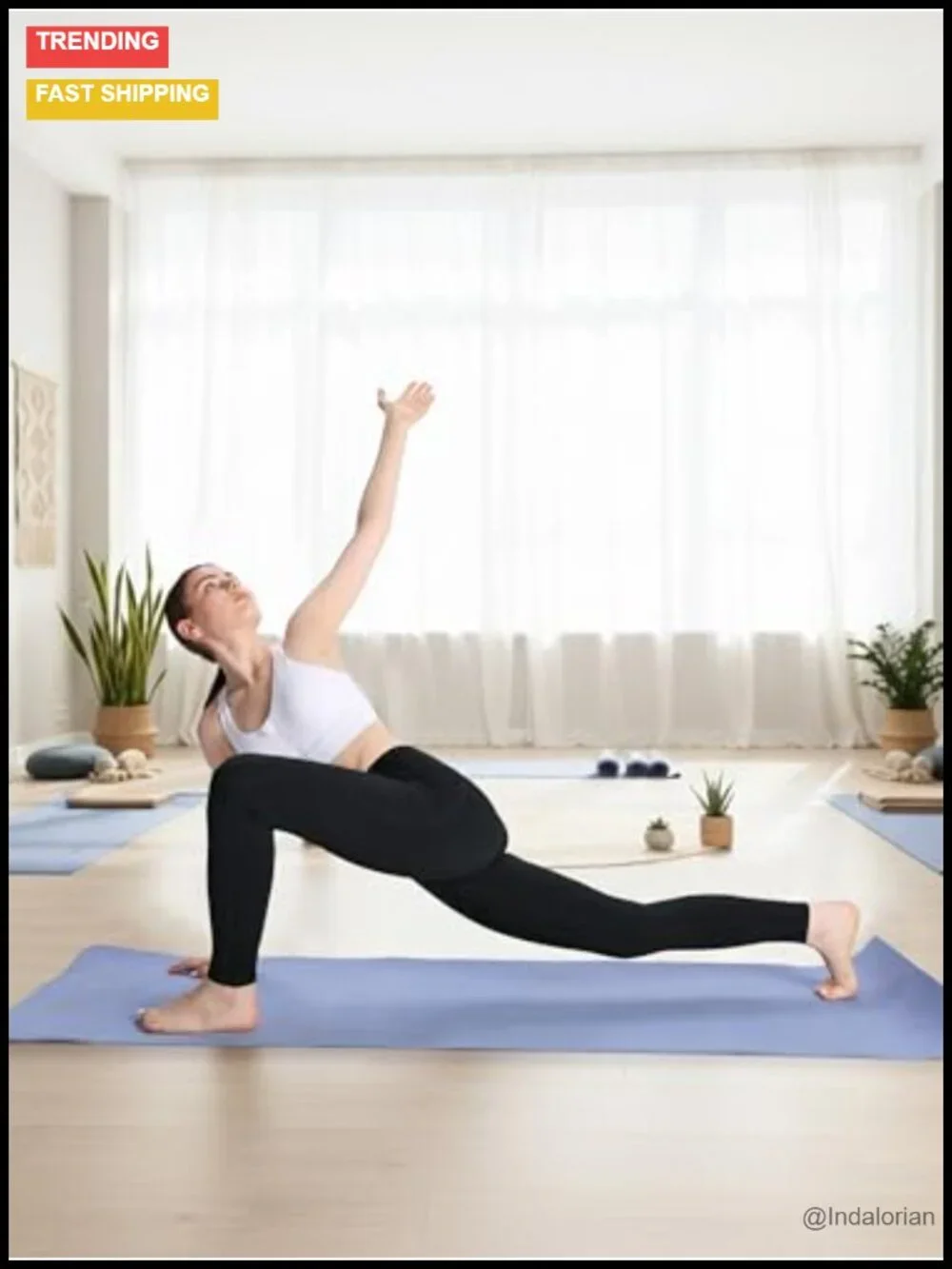 Fleece Lined High Waisted Leggings for Women Tall Thermal Yoga Pants with 3